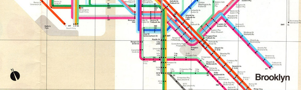 Photo of Vignelli subway map